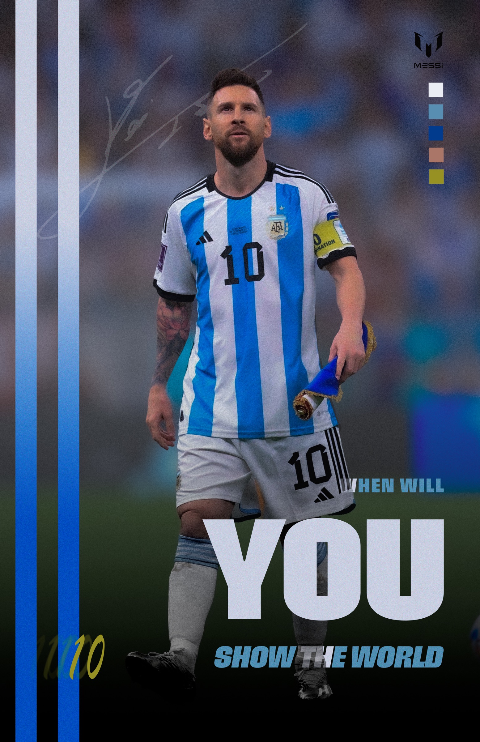 Messi — poster by Dodger Holmstedt